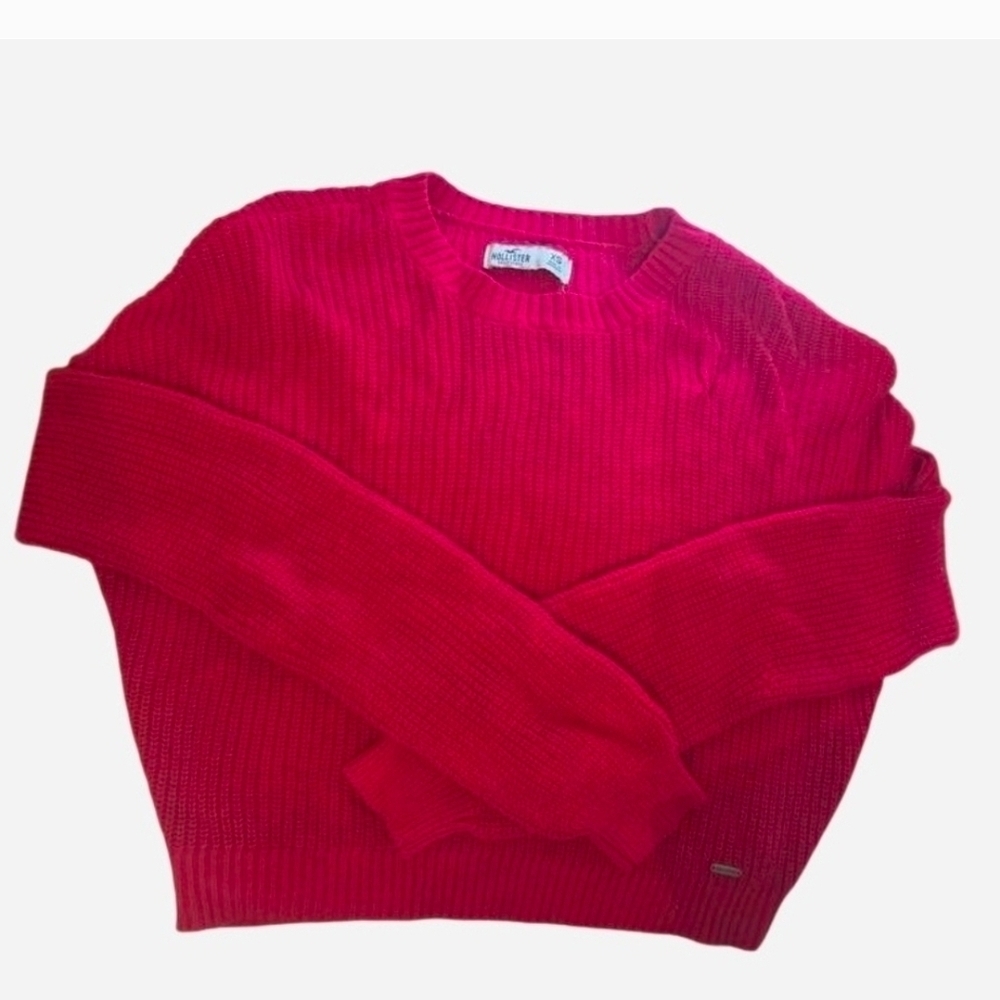Hollister Co. Womens Red Cropped sweater Size Xs